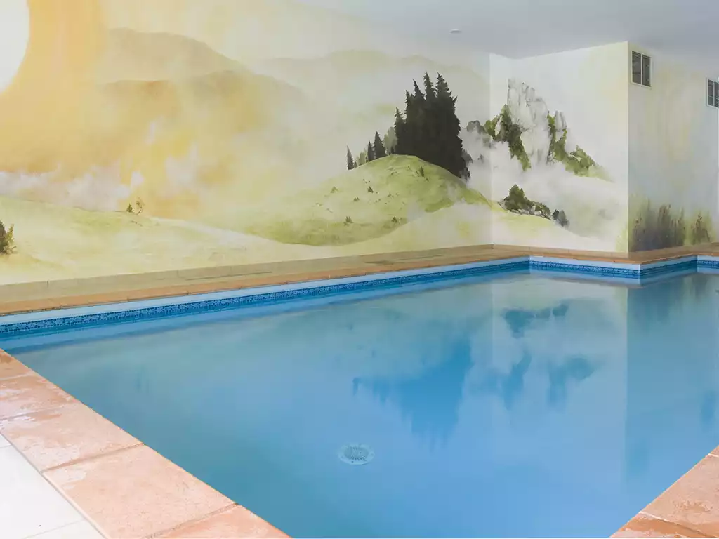 piscine chambres hotes de charme Lozère La Canourgue